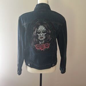 Denim jacket from the FroggyBottom Design collection.